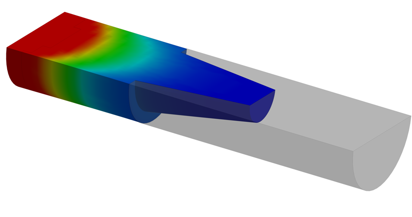 Coupled simulation of the continuous casting process