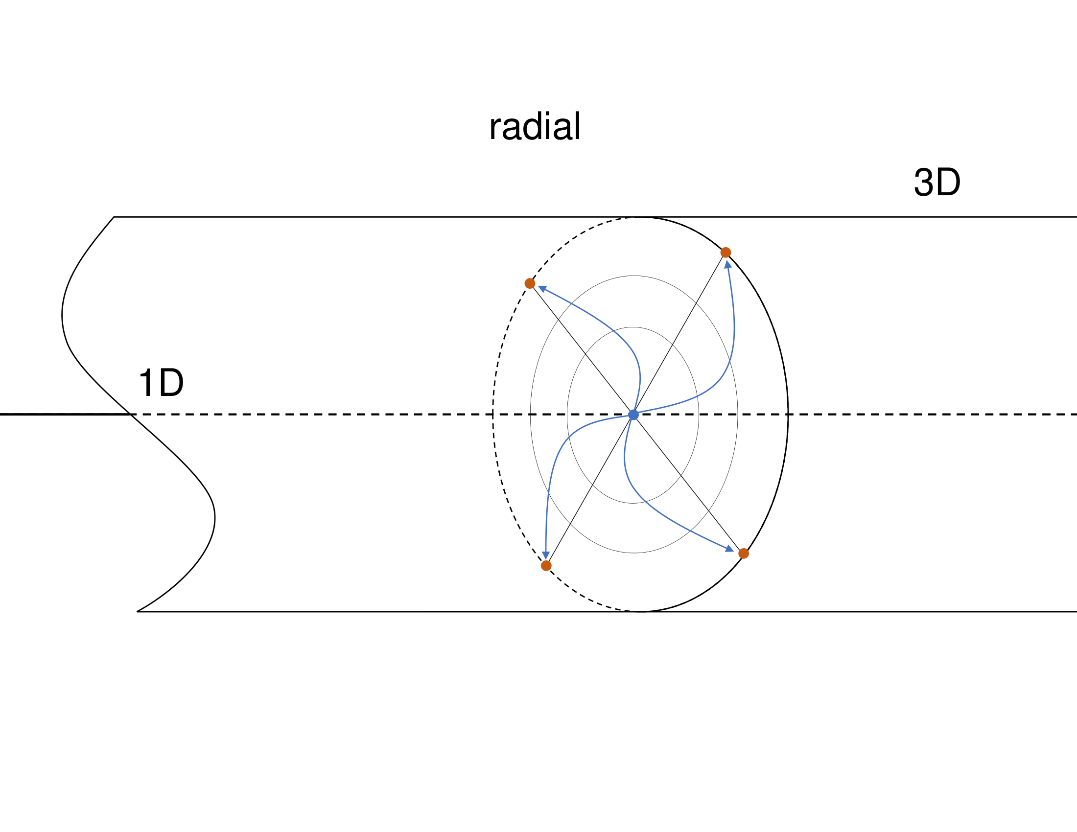 Radial geometric multiscale mapping